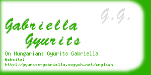 gabriella gyurits business card